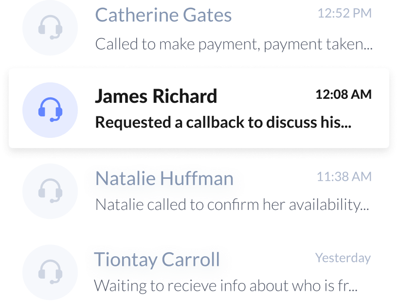 LEX mobile app inbox